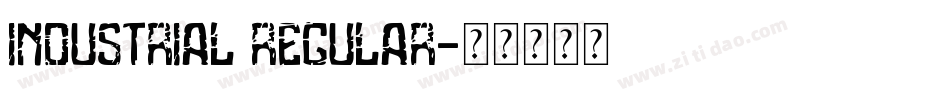 Industrial Regular字体转换